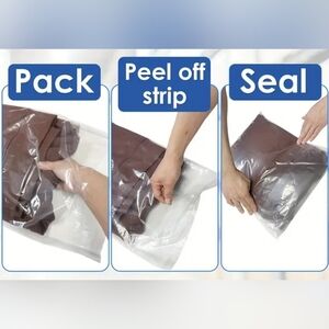 Clear Plastic Self-sealing Bags 25 Count 18inx24in- New